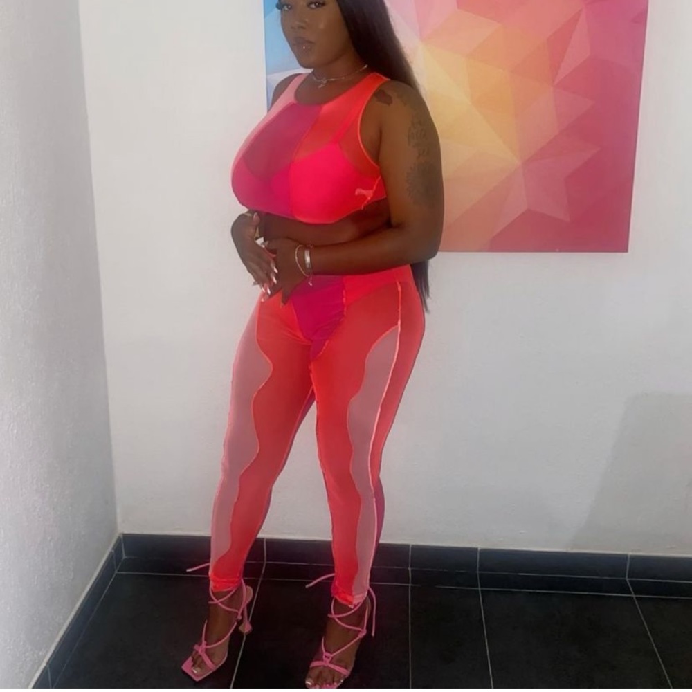 Pink two piece set
